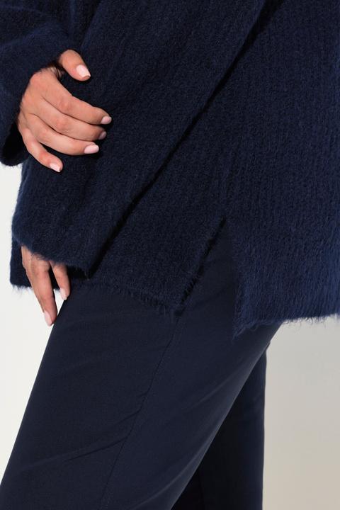 Produktbild Ulla Popken Pullover, Rippstrick, Rollkragen, Langarm, recycelt (50)