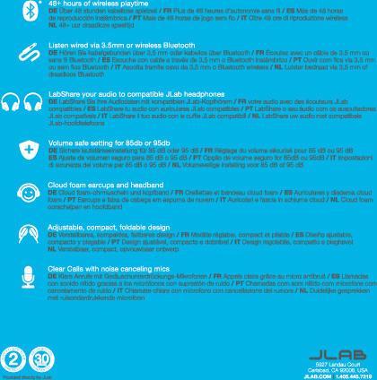 Actual product image JLab Audio JBuddies Pop Wireless On-Ear Pink