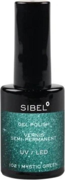 Produktbild Sibel Gel Nail Polish Color 102 Mystic Green 14ml (Mystic Green, Gel-Effekt Nagellack)