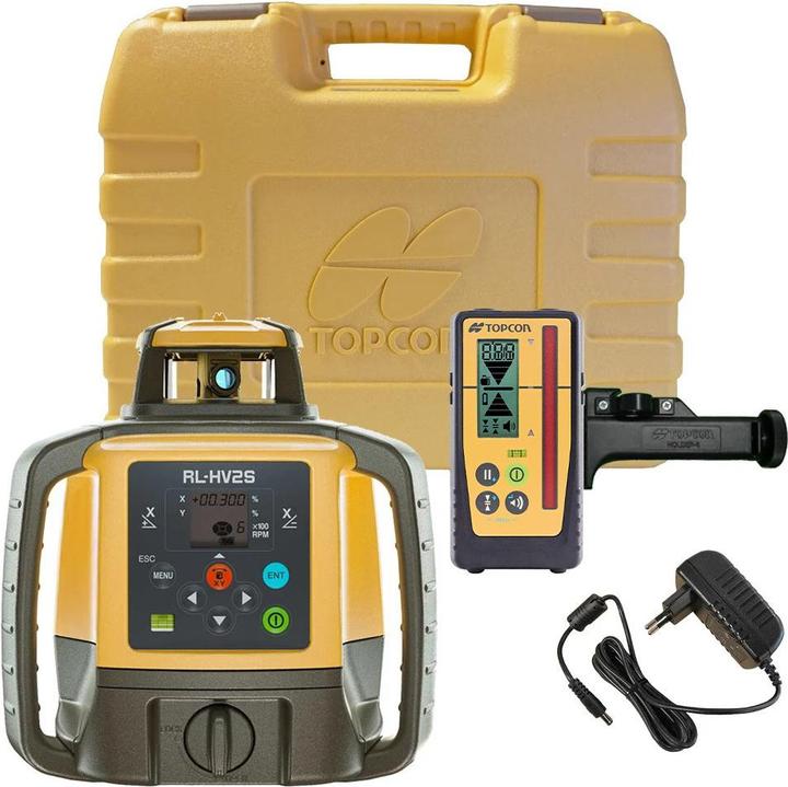 Produktbild Topcon 1051612-24 RL-HV2S + LS-100D Multifunktionaler Baulaser mit doppelter Neigung (Multilinienlaser)