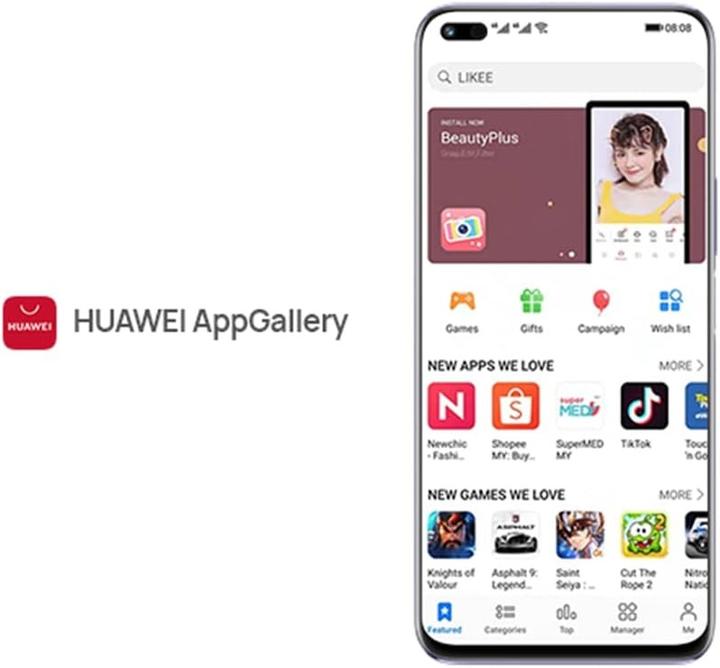 Produktbild Huawei Smartphone mit 6,78 Zoll FullView Display, 108 MP Kamera, 66W SuperCharger, ultraschmalem Rahmen (Kristallblau, 6.78")