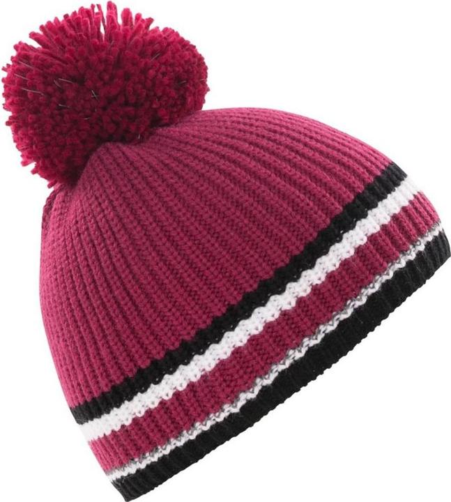 Actual product image Trespass LIT children's pom pom cap with reflective effect