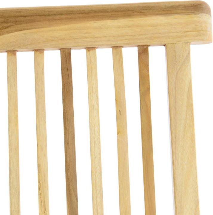 Produktbild VCM Gartenmöbel Sitzgruppe Garnitur Tisch achteckig Ø60cm Teak Holz natur (46 cm)