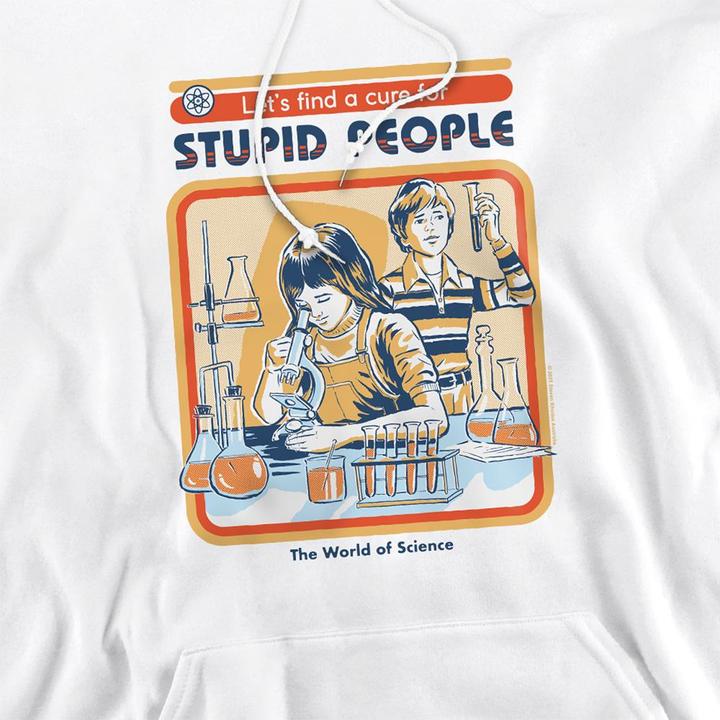 Produktbild Steven Rhodes Let's Find A Cure For Stupid People Kapuzenpullover (L, M, S, XL, XXL)