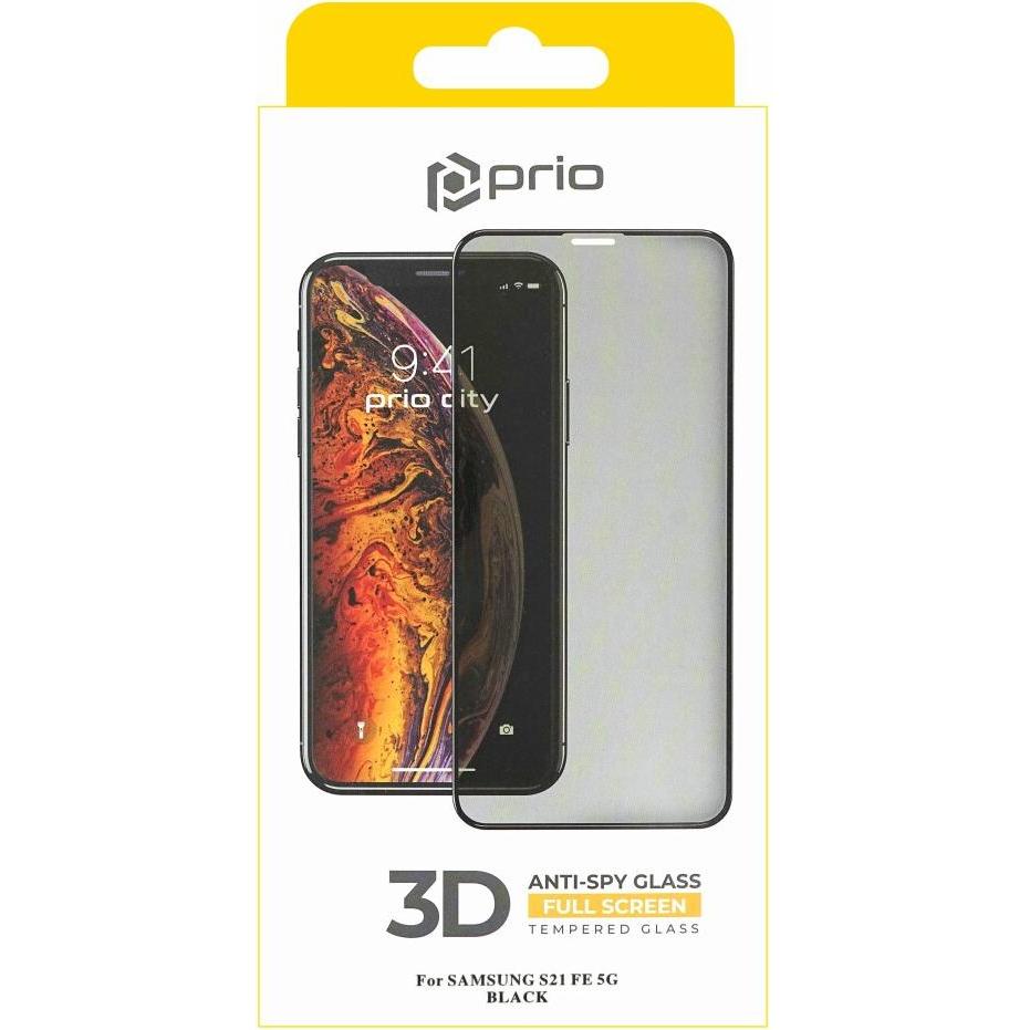 Thumbnail - prio 3D Anti-Spy Tempered Glass (1 Stück, Samsung Galaxy S21), Smartphone Schutzfolie, Schwarz