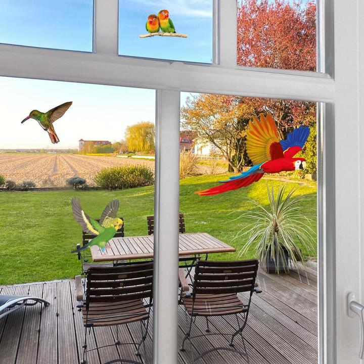 Produktbild Gardigo Stickers Native Birds Fensteraufkleber Vogelbild (1000 ml)