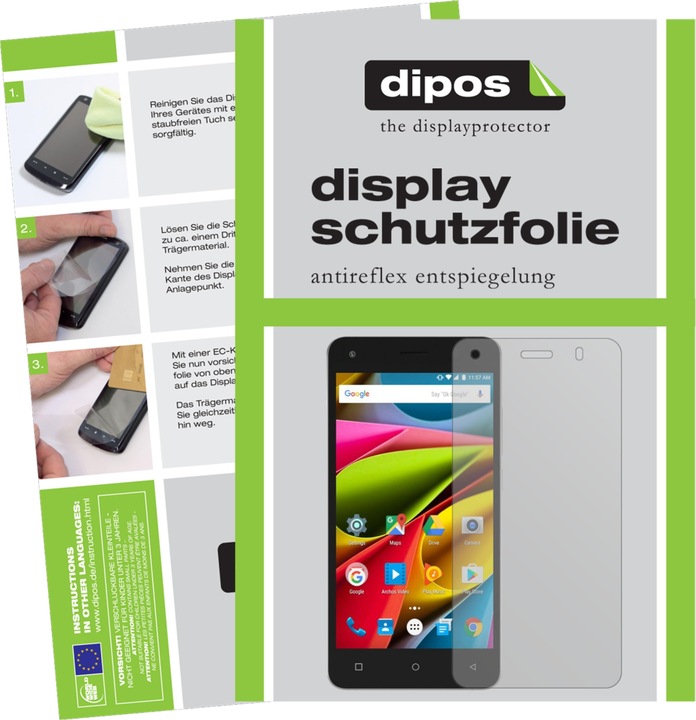 Produktbild Dipos Displayschutzfolie Antireflex (2 Stück, Archos 50b Cobalt Lite)