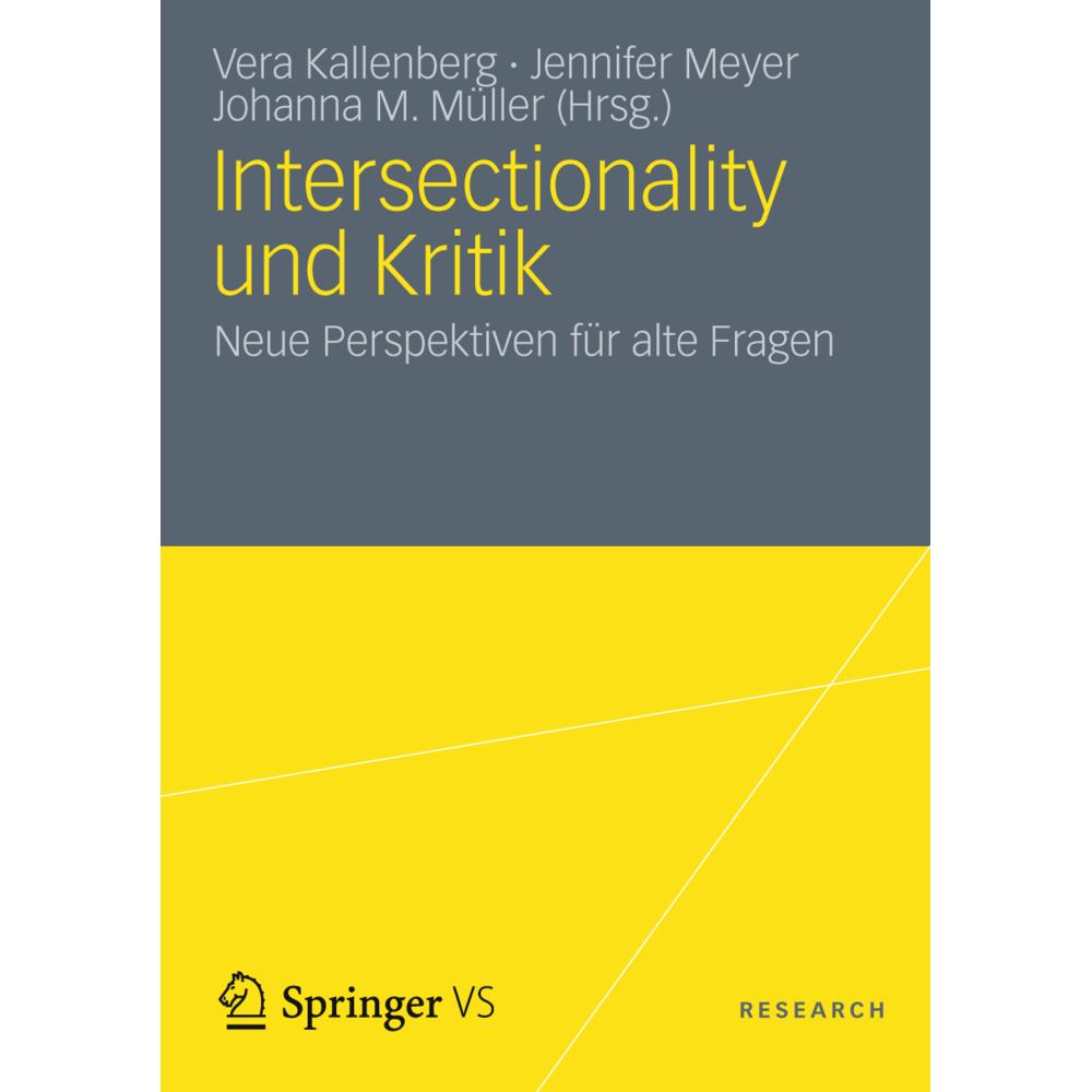 Intersectionality und Kritik, Fachbücher von Vera Kallenberg, Johanna M. Müller, Jennifer Meyer