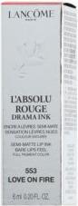 Actual product image Lancôme L'Absolu Rouge Drama Ink 553 Love on Fire (553 Love on Fire)