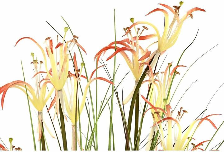 Immagine prodotto DKD Home Decor Decorative Plant 45 x 45 x 140 cm Metal Orange Green Burgundy PVC (2 Units) (140 cm)