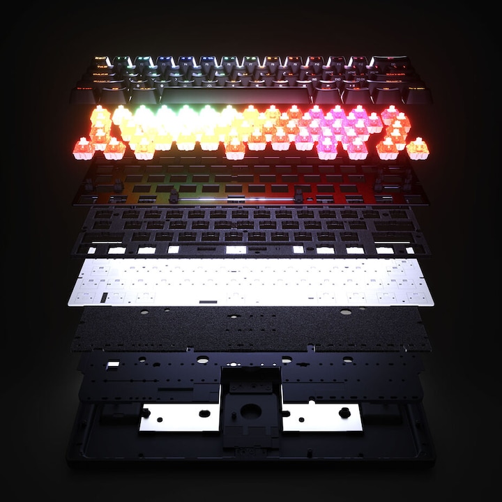 Produktbild SteelSeries Apex Pro Gen 3 Mini (schwarz, DE-Layout, OmniPoint 3.0) (DE, Kabelgebunden)