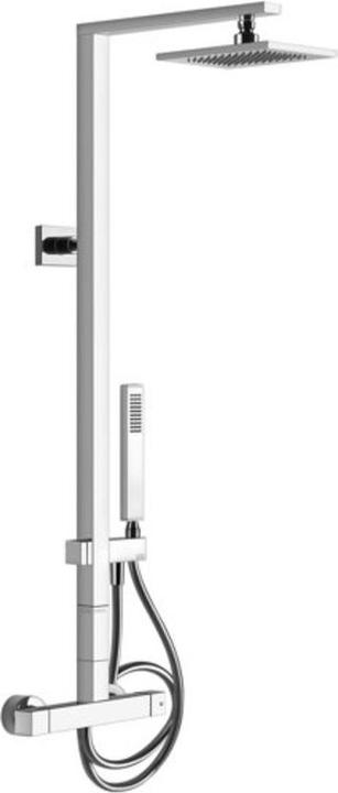 Gessi Colonne de douche Rettangolo avec thermostat en saillie, inverseur automatique, hauteur 106 cm