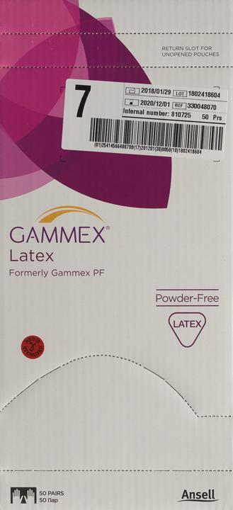 Immagine prodotto Gammex Guanti chirurgici in lattice taglia 7 sterili senza polvere 50 paia (7)