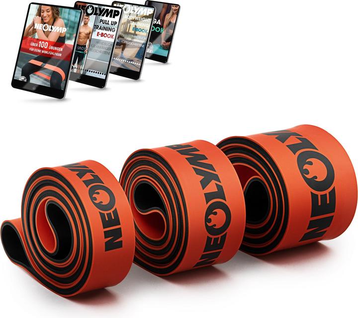 Immagine prodotto Neolymp Fitnessbänder lang 5er Set (1.03 m, Strong)