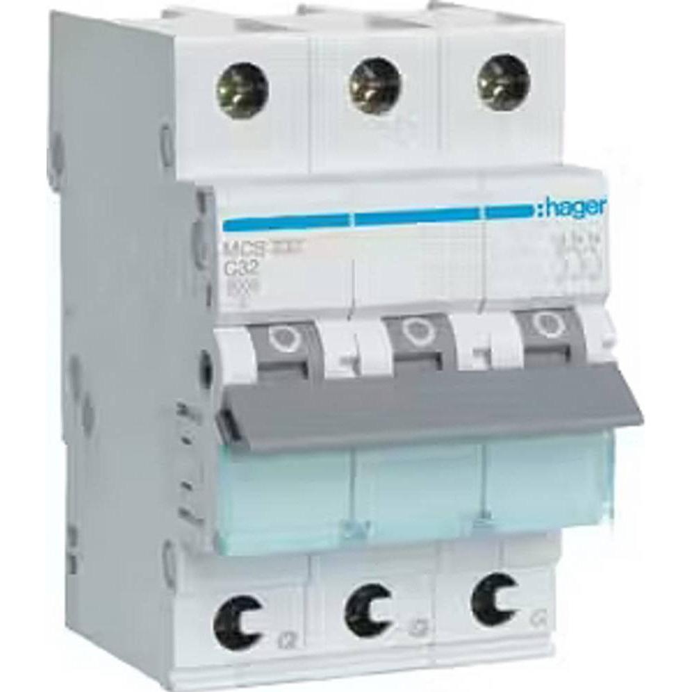 Hager Grigio Interruttore Differenziale, Polo Dell'interruttore Automatico