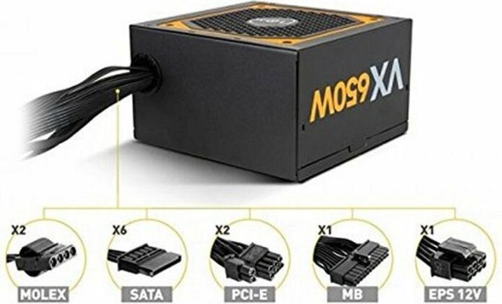 Immagine prodotto Nox Urano VX Bronze Edition Alimentatore 650 W 20+4 pin ATX ATX Nero (650 W)