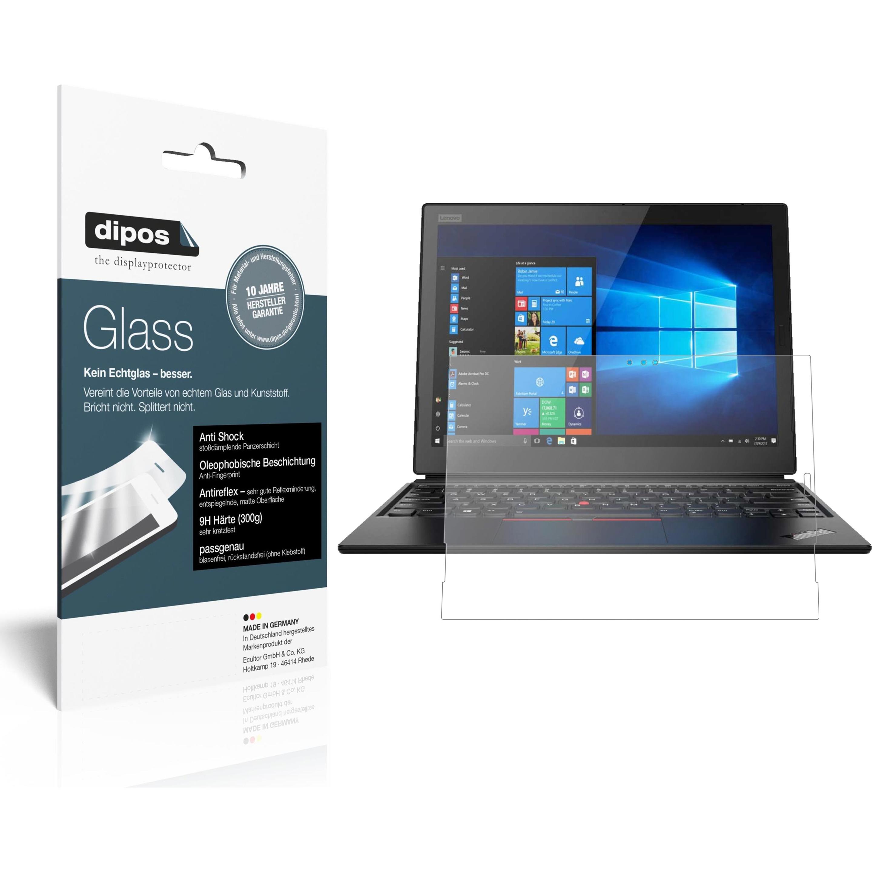 Dipos Displayschutz Anti-Shock (2 Stück, ThinkPad X1), Tablet Schutzfolie