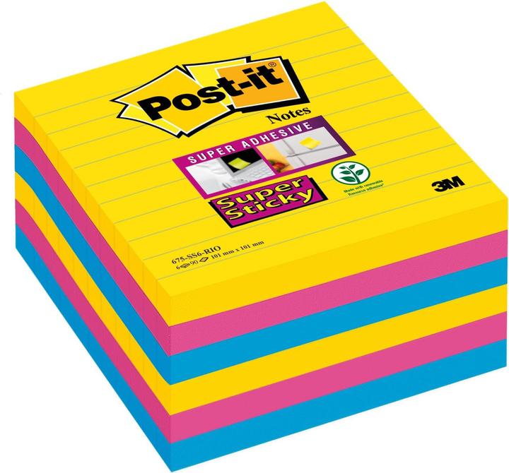 Produktbild Post-it Super Sticky Carnival (101 x 101 mm)