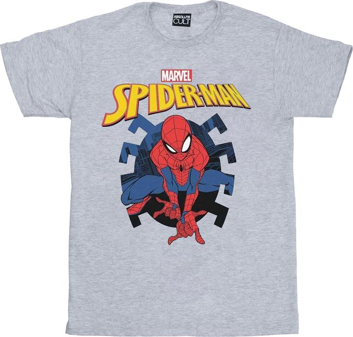 Immagine prodotto Spider-Man Web Shooting Emblem Logo Maglietta Ragazzi (128)