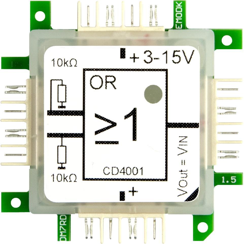 Brick`r Brick'r Logic OR CD4011 (Kit elettronica), Modulo elettronico