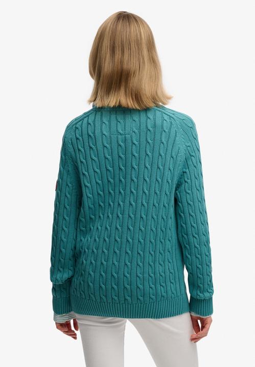 Produktbild Superdry Lässiger Damen-Pullover mit Zopfmuster (XXS)