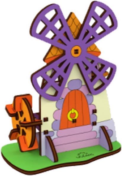 Image du produit Ugears Coloriage Moulin A Vent 23pcs (fr-fr-en-pol-es-ukr)