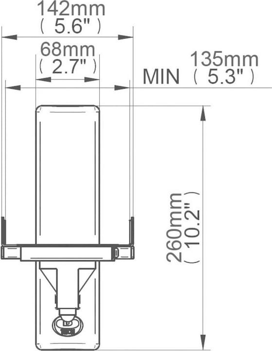 Actual product image b-tech Bt77 (1 pair, Wall installation, Pivoting)