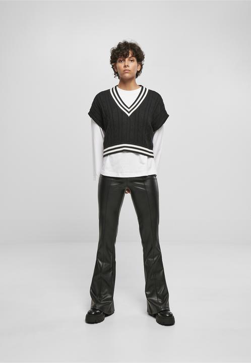 Produktbild Urban Classics Ladies Cropped Knit College Slipover - 19409 (S, XL)