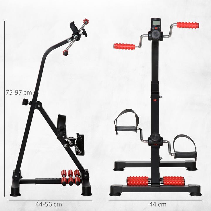 Actual product image Homcom Pedaltrainer Stahl Schwarz