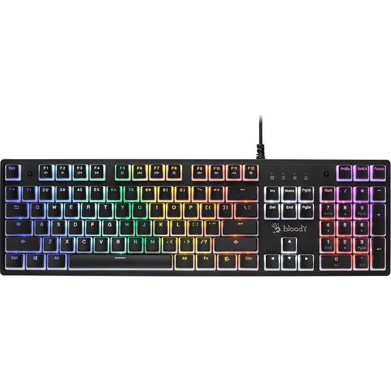 A4Tech Mechanische Tastatur BLOODY S510R Pudding (Blue Switch) (US, Kabelgebunden) (A4TKLA47115)