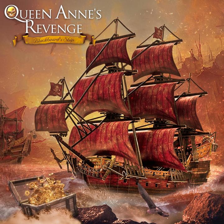 Actual product image Cubicfun 3D Puzzle Queen Annes Revenge 391 Teile (391 pieces)