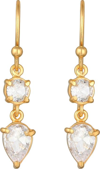 Immagine prodotto Elli Orecchini a goccia con solitario in zirconia cubica argento 925 (Zirconia, Elastico, Argento 925)