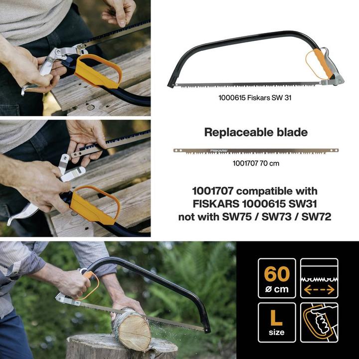 Actual product image Fiskars Spare saw blade 24 610 mm 1248
