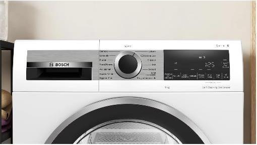 Produktbild Bosch Hausgeräte Serie 6 WQG245D0IT Wäschetrockner Kostenlose Installation Frontlader 9 kg A++ Weiss (9 kg, Rechts)