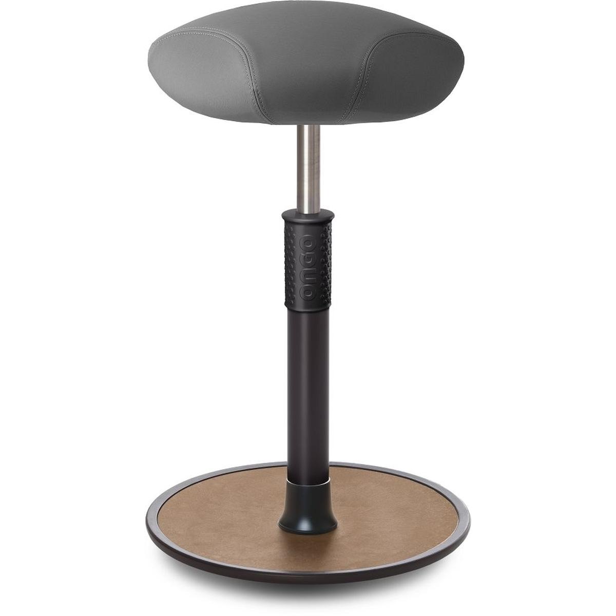 Ongo, Bürostuhl, Sitz- Stehhocker Free Tall Triangel skai Dynactiv Makari 160 Grau sw. /Natur