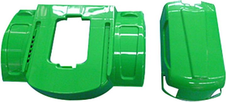 Actual product image Jamara Fender Ride-on Strong Bull rear green
