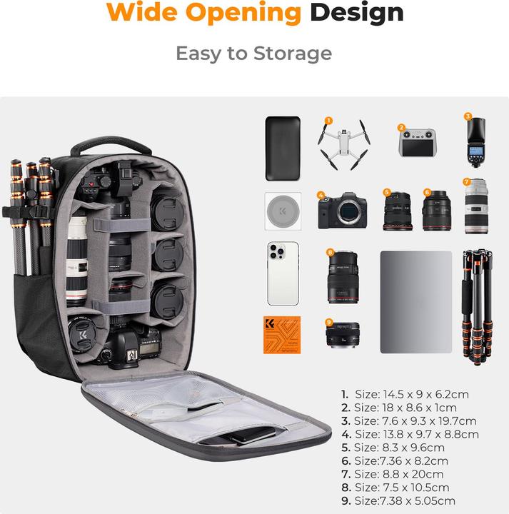 Actual product image K&F Concept Nature Wander 10 (Photo backpack, 22 l)