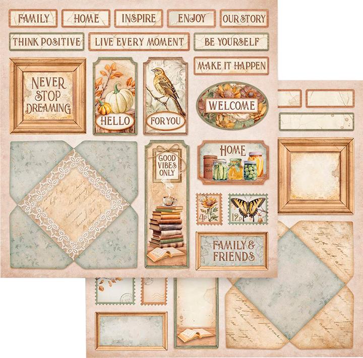 Image du produit Stamperia Bloc de scrapbooking "Golden Harmony (10 x)