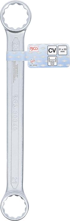 Actual product image BGS Double Ring Spanner extra flat 21 x 23 mm (21 mm, 23 mm)