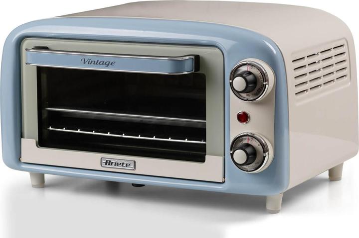 Actual product image Ariete Vintage Blue mini oven (white/light blue, 800 watts, 10 litres)