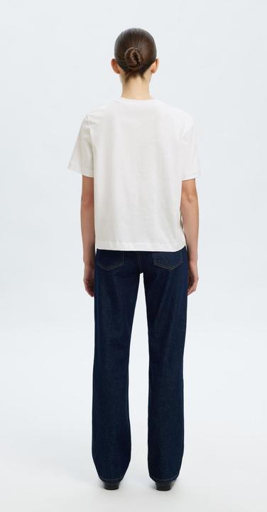 Actual product image Selected Femme Besticktes T-Shirt mit Rundhalsausschnitt (XL)