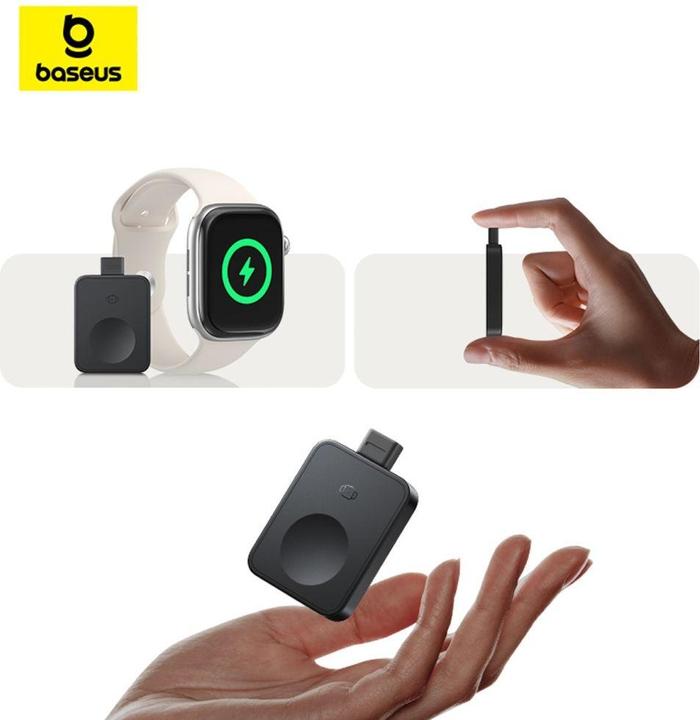 Productafbeelding Baseus MagPro 2.5W Magnetic Inductive Charger for Apple Watch - Black (2.50 W)