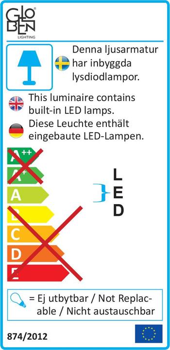 Energie-Label Star Trading Illumination (E27, 4 W, 350 lm, 1 x, F)