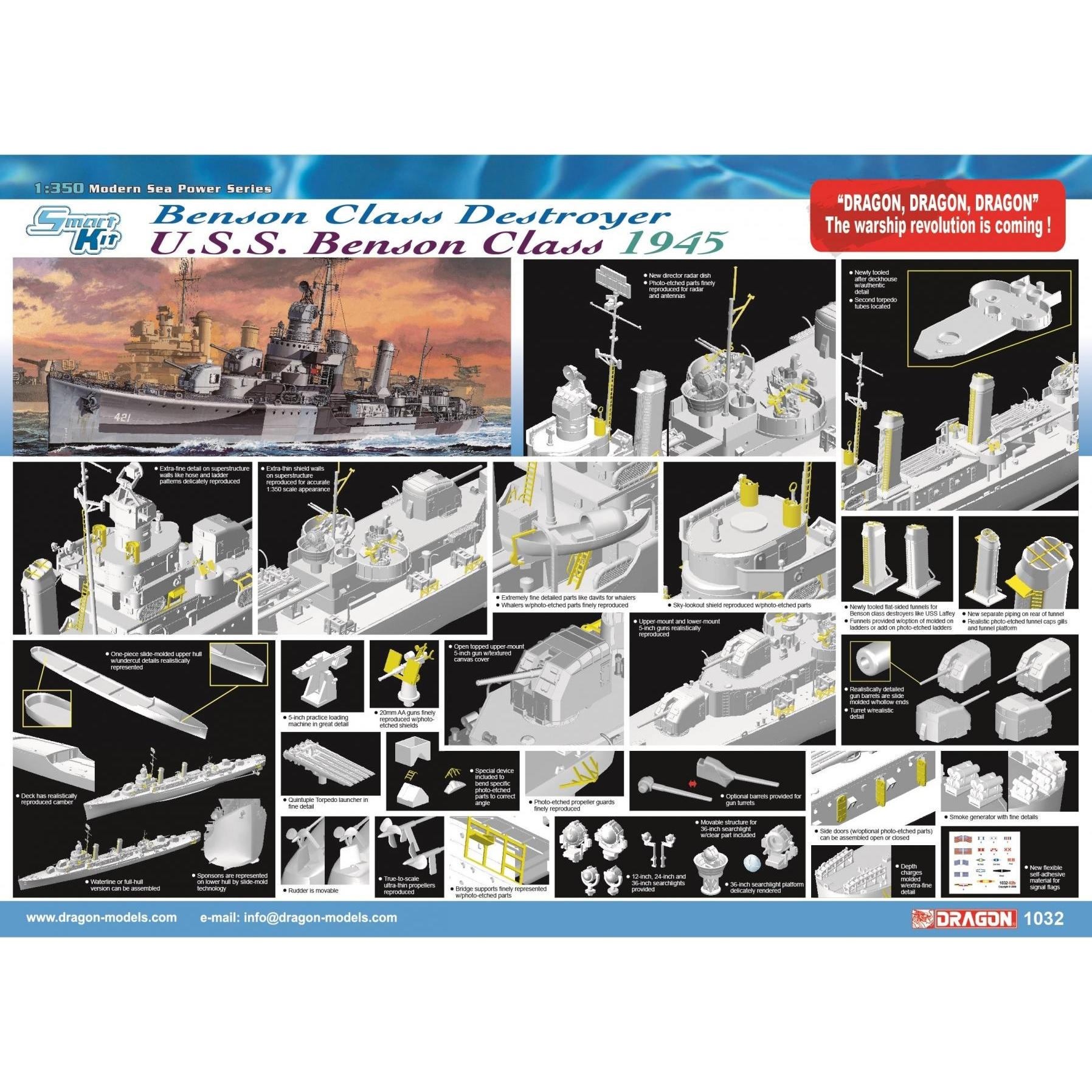 Thumbnail - Other 1:350 Zerstörer USS Benson DD-421, 1945
