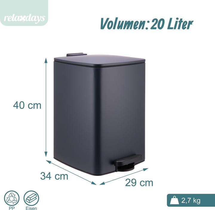 Produktbild Relaxdays Mülleimer (20 l)
