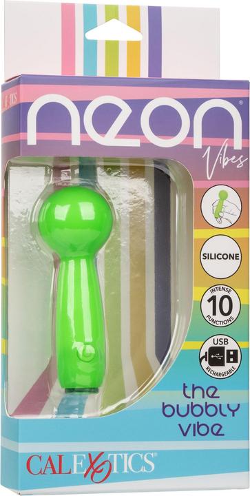 Produktbild CalExotics Neon Vibes The Bubbly Vibe Mini-Massager 10 Vibrationen Grãoen