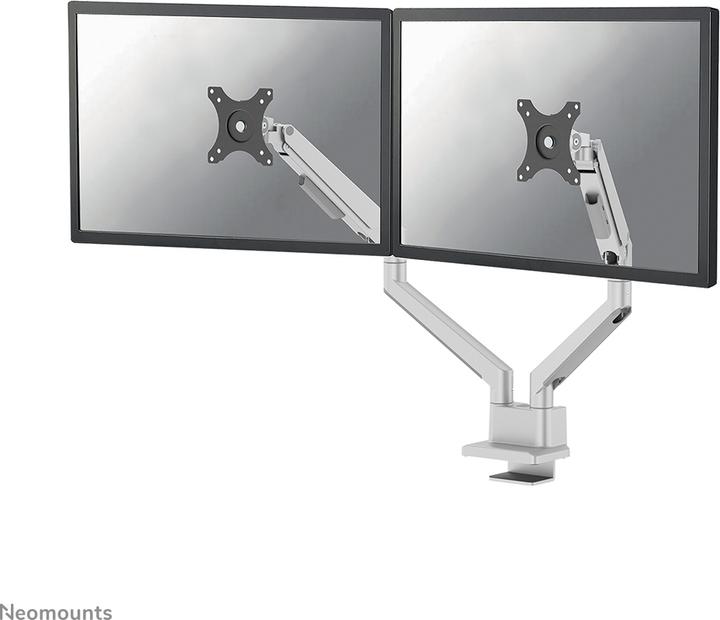 Actual product image Neomounts table mount duo 100x100 9kg/17-32"/silver/fully moveable (Table, 32.01")