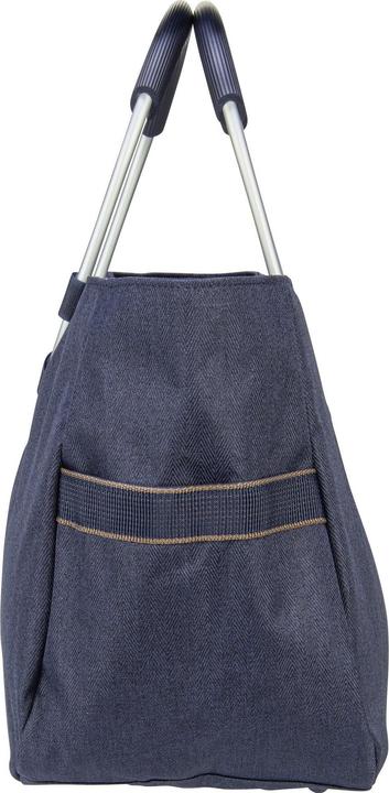Actual product image reisenthel Shopping Basket Loopshopper M Herringbone Dark Blue