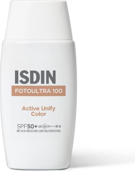 Actual product image Isdin FotoUltra 100 Active Unify Color Fusion Fluid SPF50+ 50ml (Suntan cream, SPF 50+, 50 ml)