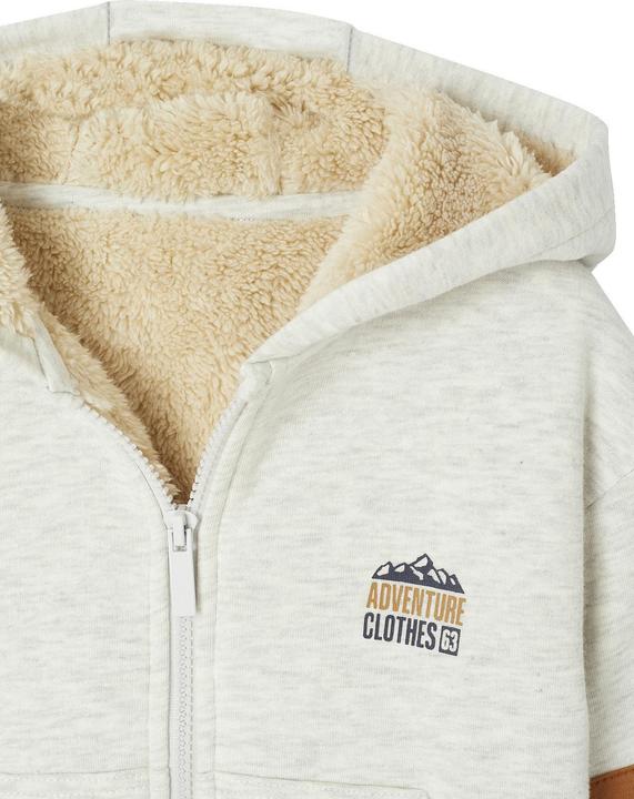 Immagine prodotto Vertbaudet Jungen Kapuzensweatjacke mit Teddyfleece-Futter (86)